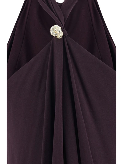 Shop Lanvin Dresses In Dark Brown