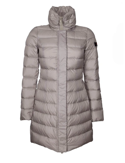 Shop Peuterey Quilted Fabric Down Jacket In Beige