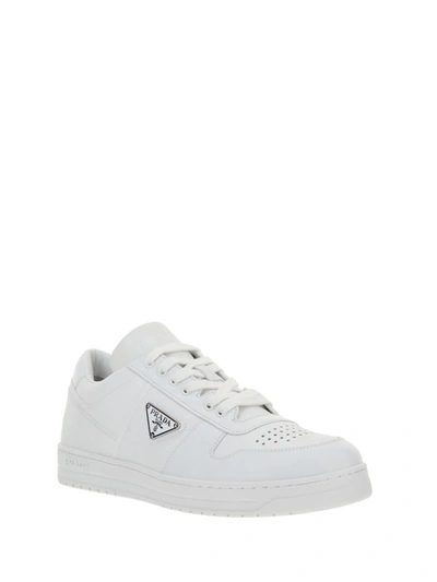 Shop Prada Sneakers In Bianco