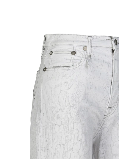 Shop R13 Jeans In Crackled Grey