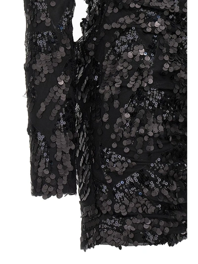 Shop Rotate Birger Christensen Rotate Sequin Mini Dress In Black