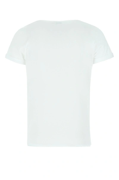 Saint Laurent Logo-print Cotton T-shirt In 9000