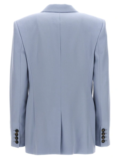 Shop Stella Mccartney 'boyfriend' Blazer Jacket In Light Blue
