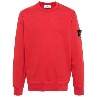 Shop Stone Island Sweatshirts In Red