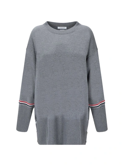 Shop Thom Browne Knitwear In Med Grey