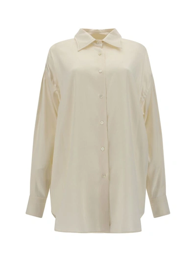 Shop Tom Ford Shirts In Chalk