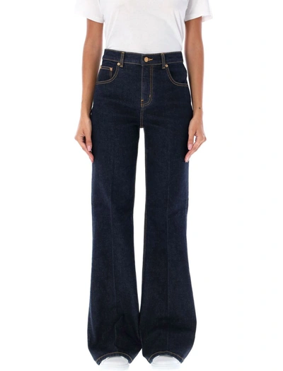 Shop Tory Burch Flared Jeans In Blue
