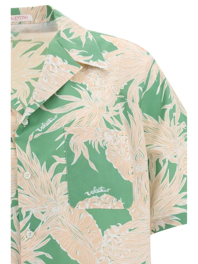 Shop Valentino Shirts In St Pineapple Fdo Verde St Bianco