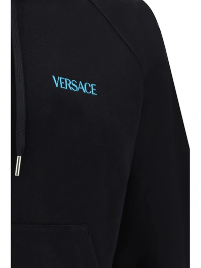 Shop Versace Sweatshirts In Nero