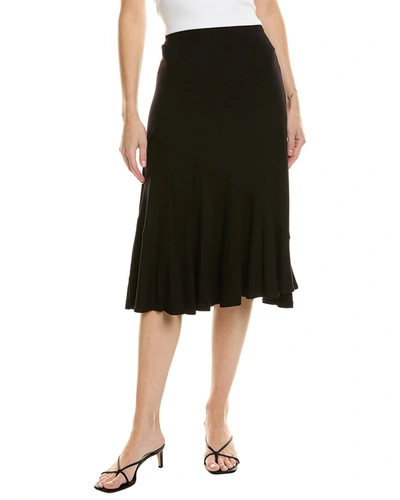 Shop T Tahari Seamed Skirt In Black
