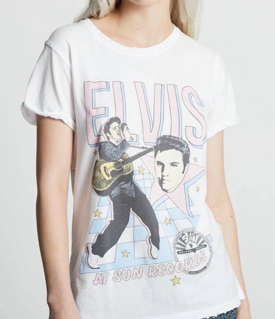 Recycled Karma Sun Records X Elvis Presley Memphis Tee In White In White
