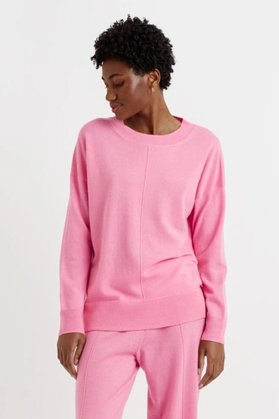Shop Chinti & Parker Uk Flamingo-pink Wool-cashmere Slouchy Sweater