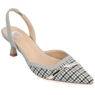 Shop Journee Collection Collection Women's Nellia Wide Width Pump In Grey