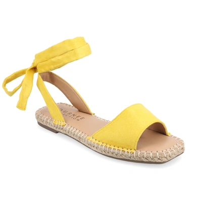 Journee Collection Collection Women's Tru Comfort Foam Emelie Wide Width Sandal In Yellow