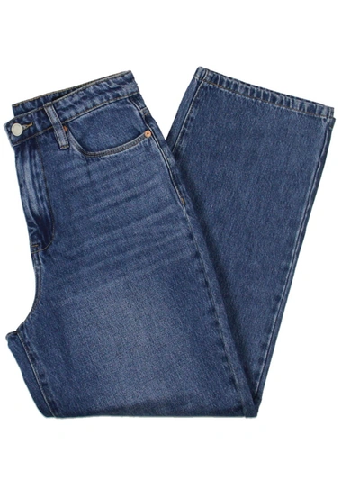 Shop Blanknyc Womens Denim High Rise Straight Leg Jeans In Blue