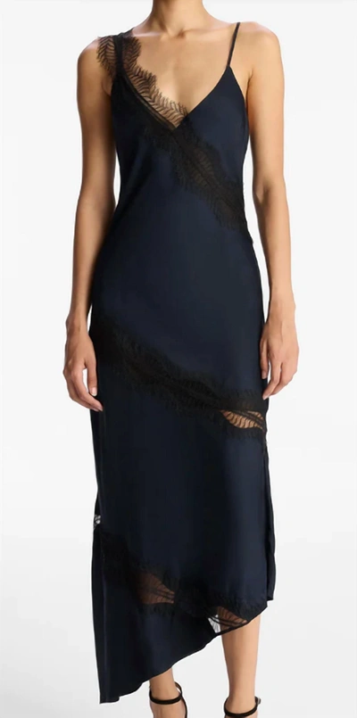Shop A.l.c Women's Soleil Dress In Dark Sapphire/ Black In Multi