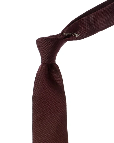 Shop Ted Baker Glycon Dark Red Silk Tie