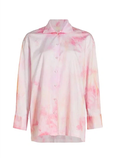 Shop Alejandra Alonso Rojas Tie-dye Oversized Shirt In Pink
