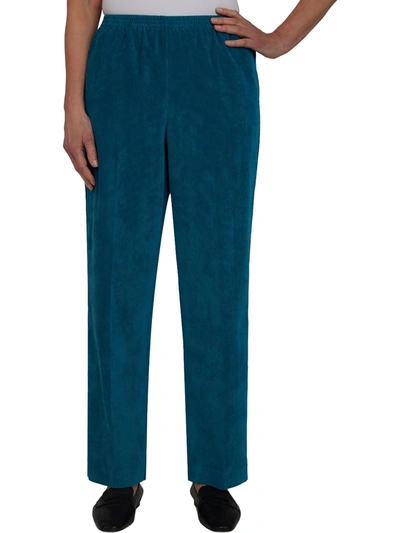 Shop Alfred Dunner Plus Womens Corduroy Ribbed Straight Leg Pants In Blue