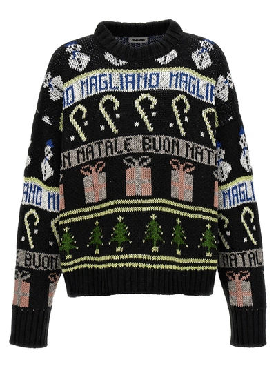 Shop Magliano Buone Feste Sweater, Cardigans Black