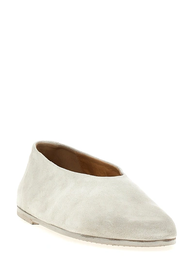 Shop Marsèll Coltellaccio Flat Shoes White