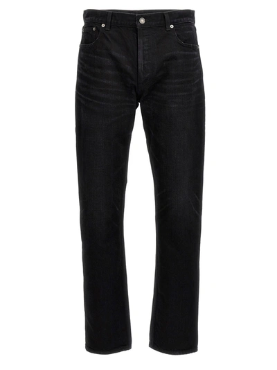 Shop Saint Laurent Denim Jeans Black
