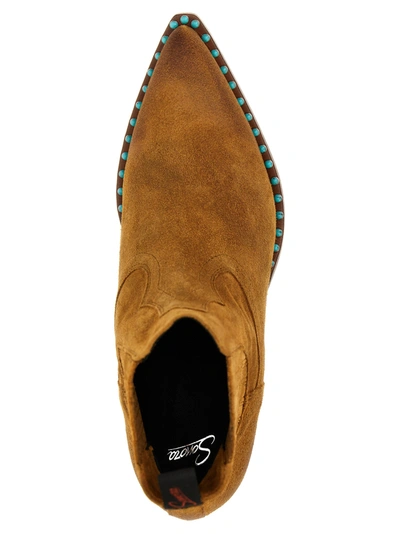 Shop Sonora Hidalgo Mini Boots, Ankle Boots Beige