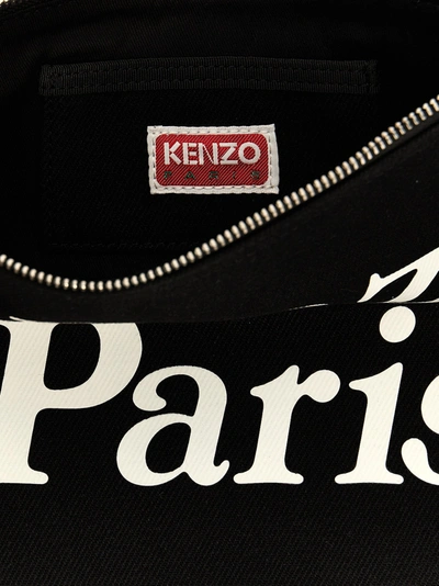 Shop Kenzo Utility Clutch White/black