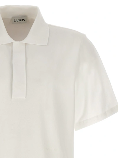 Shop Lanvin Logo  Shirt Polo White