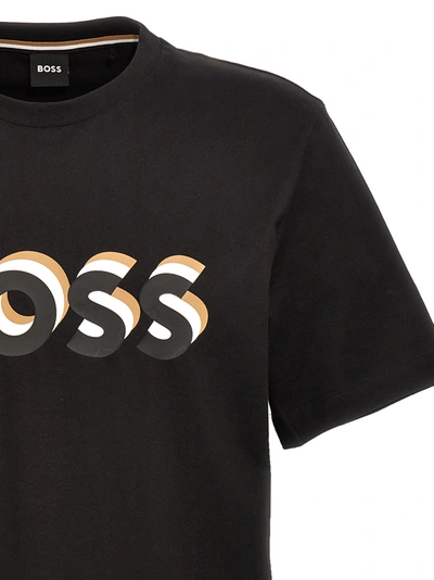 Shop Hugo Boss Logo T-shirt Black