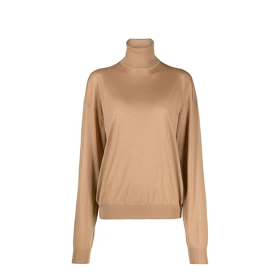 Shop Saint Laurent Pullover In Brown