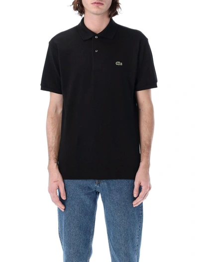 Shop Lacoste Classic Fit Polo Shirt In Black