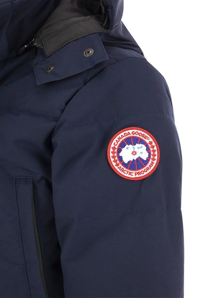 Shop Canada Goose Wyndham - Hooded Down Jacket In Navy