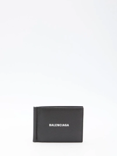 Shop Balenciaga Cash Wallet In Black