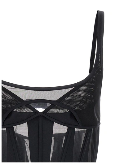 Shop Mugler 'corset' Dress In Black