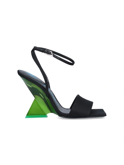 Shop Attico The  Sandals In Black