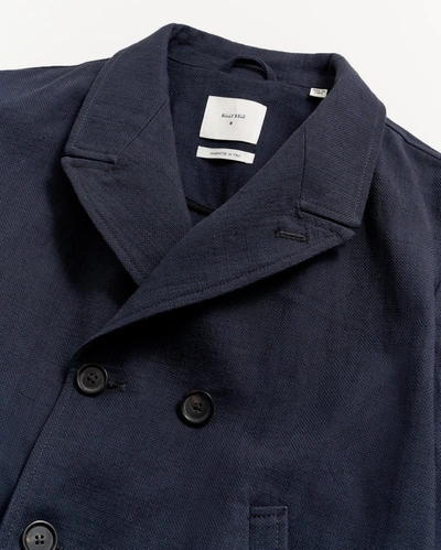 Reid Canvas Bond Peacoat In Navy