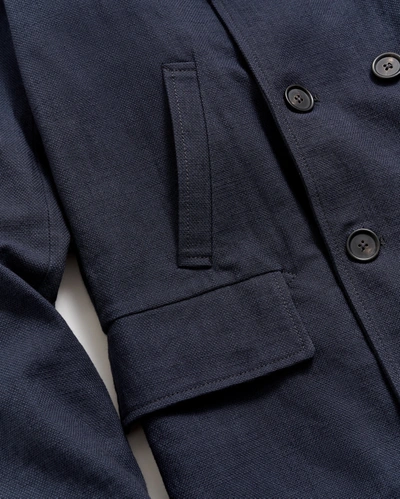 Reid Canvas Bond Peacoat In Navy
