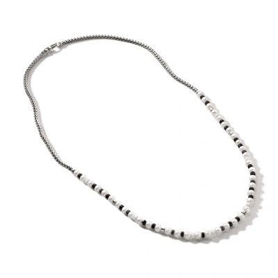 John Hardy Colorblock Pearl 3.5mm Necklace In Silver