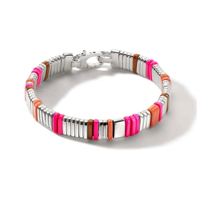 Shop John Hardy Colorblock Bracelet In Silver