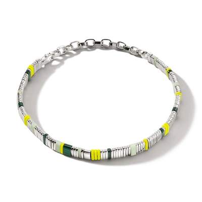 Shop John Hardy Colorblock Choker Necklace In Silver