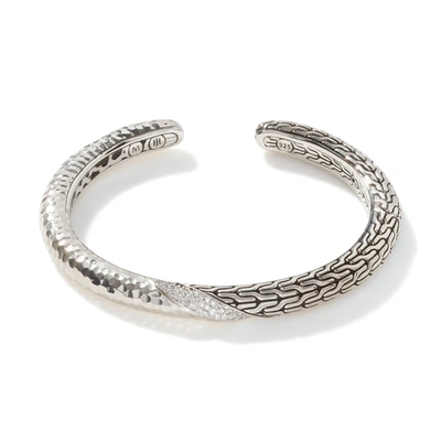 John Hardy Silver 0.38 Ct. Tw. Diamond Essentials Bracelet In White Diamond
