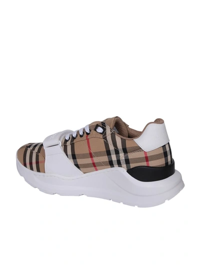 Shop Burberry Sneakers In Beige