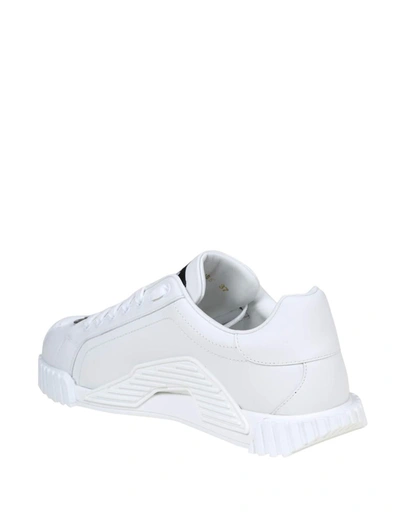 Shop Dolce & Gabbana Calfskin Sneaker In White