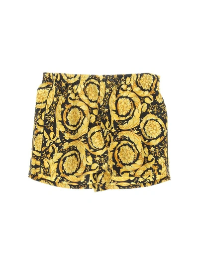 Shop Versace Underwear In Black+gold
