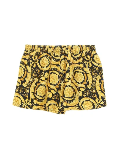 Shop Versace Underwear In Black+gold