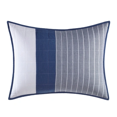 Shop Nautica Swale Navy Standard Quilted Sham