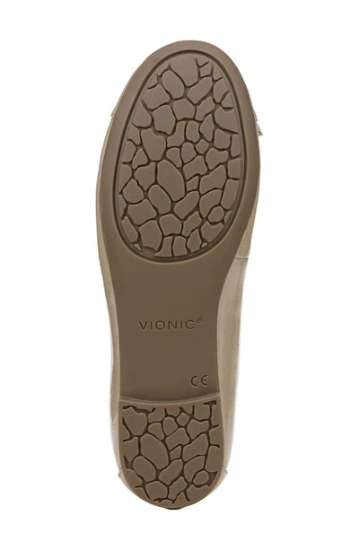Shop Vionic Amorie Cap Toe Ballet Flat In Taupe