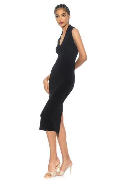 Shop Alexia Admor Letita Knit Midi Dress In Black