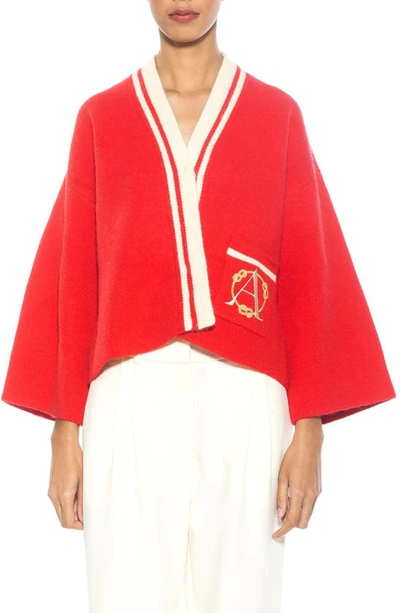 Shop Alexia Admor Gabbi Cardigan In Red